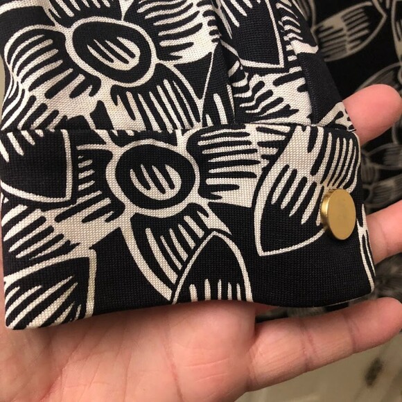 Vintage Diane von Furstenberg Women’s Silk Collared Slip On Dress Size 4 - Picture 9 of 13